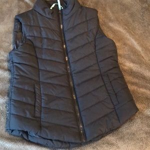 Blue puffer vest